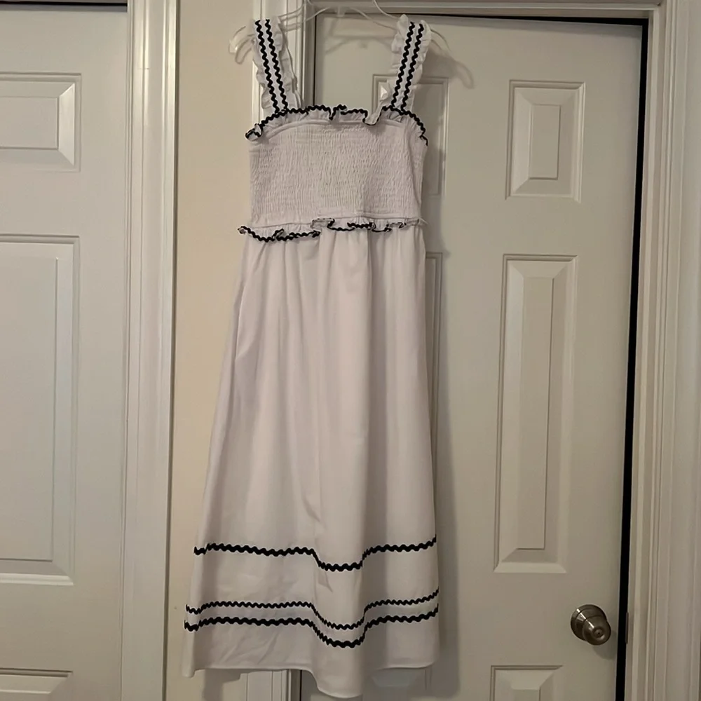 NWT TCEC Ric Rac Midi Dress Size Small - Picture 2 of 5
